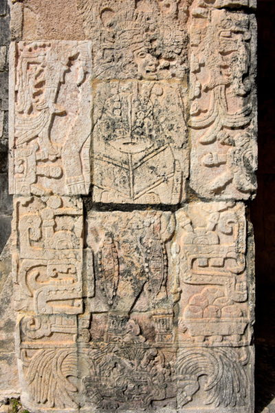 Lower Temple of the Jaguar Bas-relief at Ballcourt at Chichen Itza, Mexico - Encircle Photos