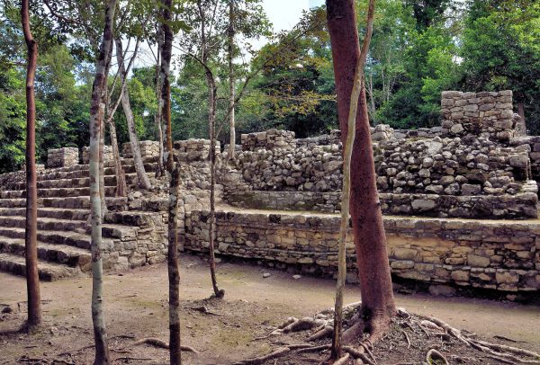 Architectural Platforms at Mayan Ruins in Coba, Mexico - Encircle Photos