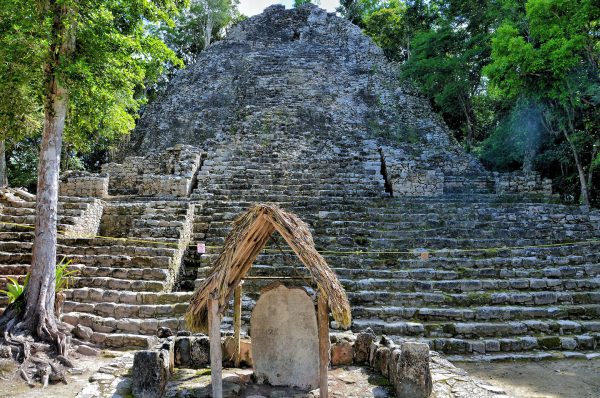 La Iglesia, Second Tallest Pyramid at Mayan Ruins in Coba, Mexico - Encircle Photos