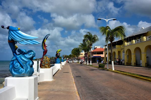 Avenue Rafael E. Melgar in San Miguel, Cozumel, Mexico - Encircle Photos