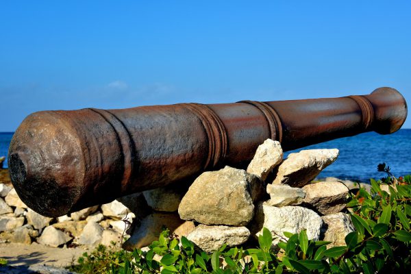 Rusted Smoothbore Cannon near San Miguel, Cozumel, Mexico - Encircle Photos