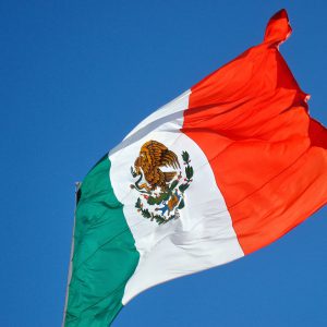Mexican Flag Flying in Los Cabos, Mexico - Encircle Photos