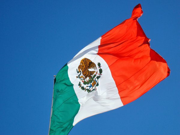 Mexican Flag Flying in Los Cabos, Mexico - Encircle Photos