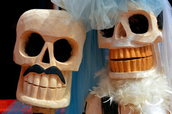 Day of the Dead Bride and Groom in Playa del Carmen, Mexico - Encircle Photos