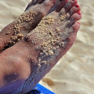 Bare Sandy Feet at Riviera Maya, Mexico - Encircle Photos