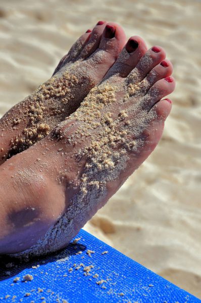 Bare Sandy Feet at Riviera Maya, Mexico - Encircle Photos