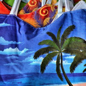 Beach-theme Shopping Bags at Riviera Maya, Mexico - Encircle Photos