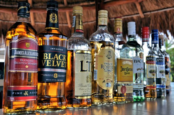 Bottles of Booze at Riviera Maya, Mexico - Encircle Photos