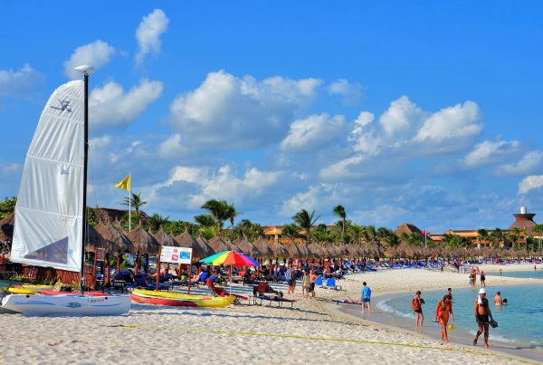 Couple Strolling Beach at Riviera Maya, Mexico - Encircle Photos
