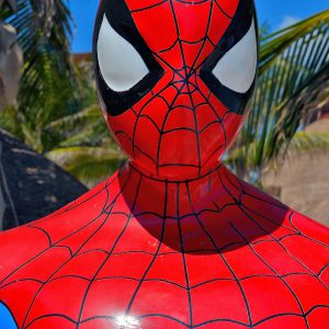 Spider-Man Statue Close Up at Riviera Maya, Mexico - Encircle Photos