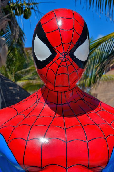 Spider-Man Statue Close Up at Riviera Maya, Mexico - Encircle Photos