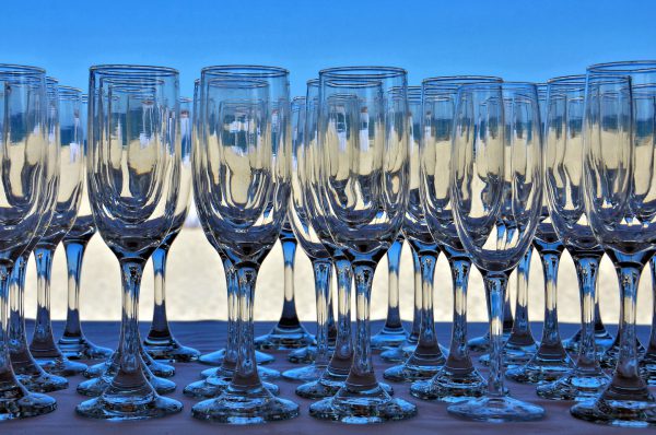 Destination Wedding Champagne Glasses at Riviera Maya, Mexico - Encircle Photos
