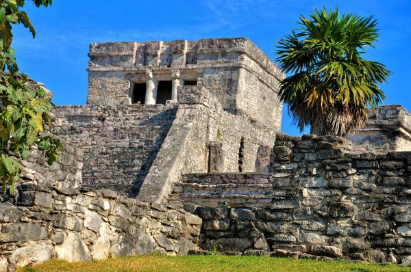 El Castillo Close Up at Mayan Ruins in Tulum, Mexico - Encircle Photos