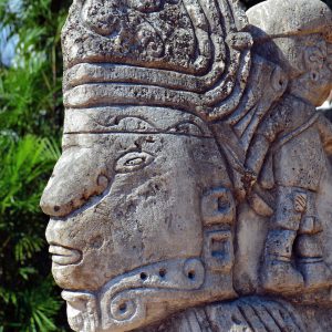 Kukulkan Statue in Tulum Pueblo, Mexico - Encircle Photos