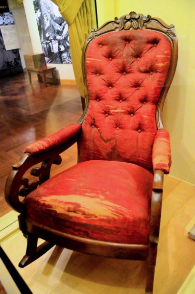 Abe Lincoln Assassination Chair at Henry Ford Museum in Dearborn, Michigan - Encircle Photos