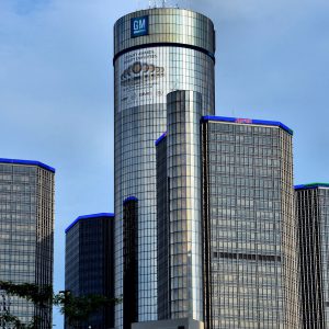 Renaissance Center and General Motors Headquarters in Detroit, Michigan - Encircle Photos