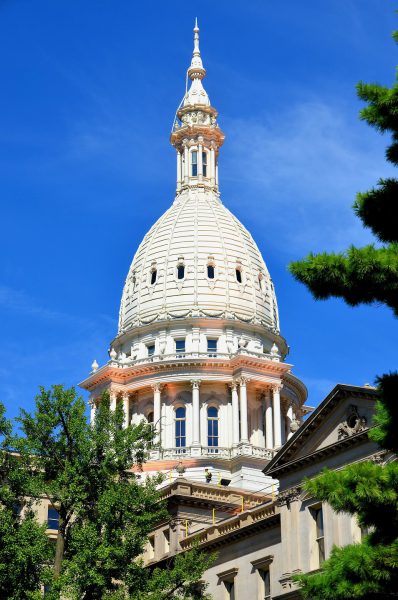 Michigan State Capitol Building Dome in Lansing, Michigan - Encircle Photos