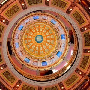 Michigan State Capitol Rotunda Dome in Lansing, Michigan - Encircle Photos