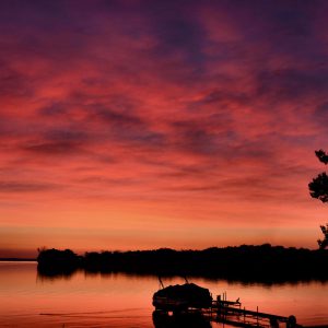 Sunset on Clearwater Lake in Annandale, Minnesota - Encircle Photos