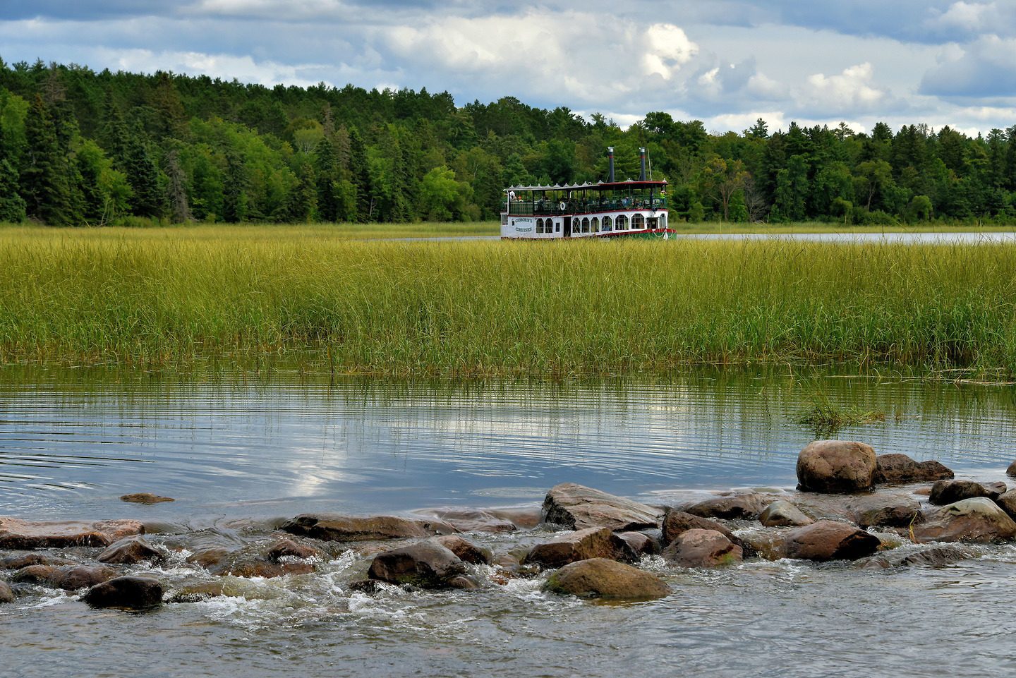 Paddleboat at Mississippi River Headwaters in Park Rapids, Minnesota