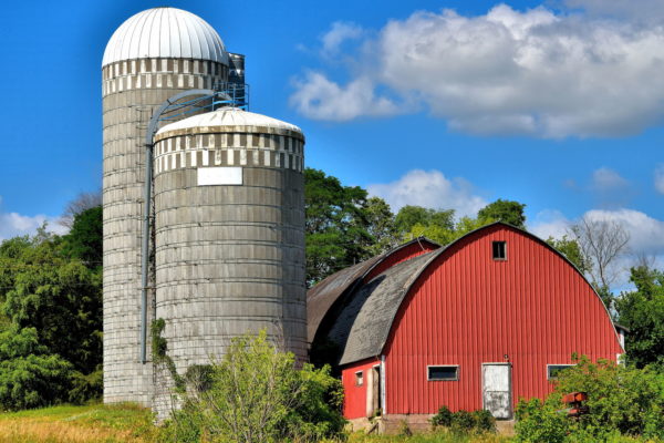Red Barn and Silo in Stearns County, Minnesota - Encircle Photos