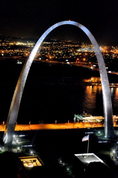 Gateway Arch at Night in St. Louis, Missouri - Encircle Photos