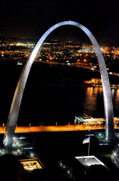 Gateway Arch at Night in St. Louis, Missouri - Encircle Photos