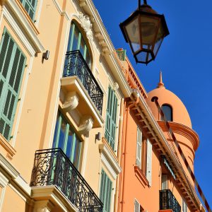 Sherbet Colored Buildings in Monaco-Ville, Monaco - Encircle Photos