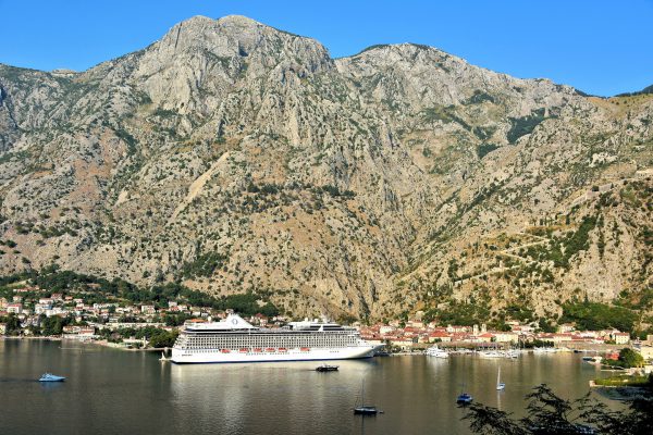 Cruise Ship Docked at Bay of Kotor in Kotor, Montenegro - Encircle Photos