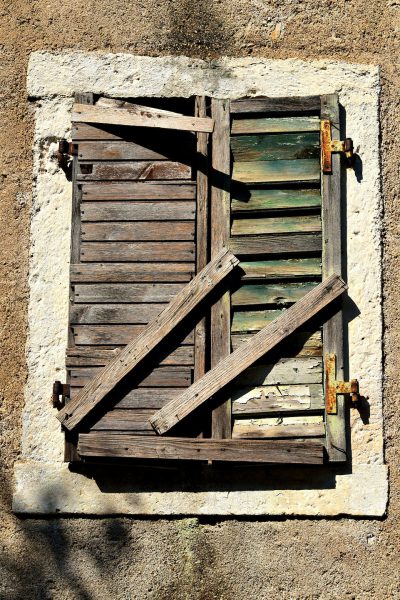 Old Wooden Shutter in Kotor, Montenegro - Encircle Photos