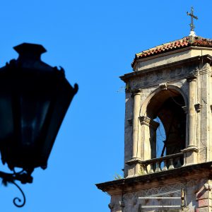 St. Tryphon Cathedral’s Tower Close Up in Kotor, Montenegro - Encircle Photos