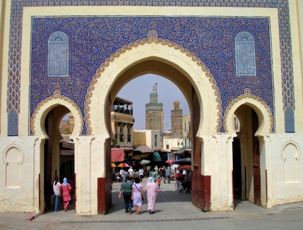 Bab Bou Jeloud in Fes el Bali at Fez, Morocco - Encircle Photos