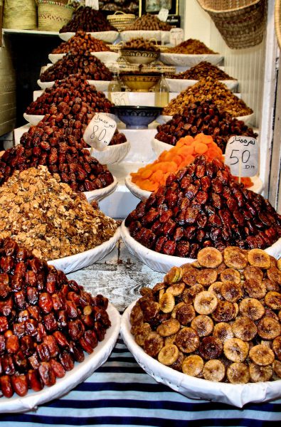 Candied Figs and Dates For Sale in Fes el Bali at Fez, Morocco - Encircle Photos