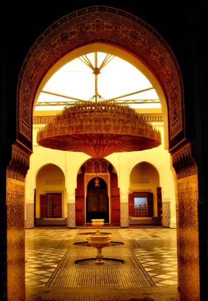 Dar Menebhi Palace Chandelier in Marrakech Museum in Marrakech, Morocco - Encircle Photos