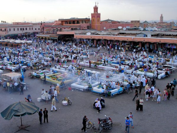 Jemaa el Fna at Dusk in Marrakech, Morocco - Encircle Photos