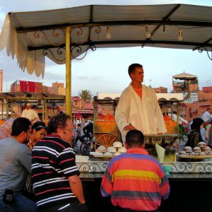 Food Stall at Jemaa el Fna in Marrakech, Morocco - Encircle Photos