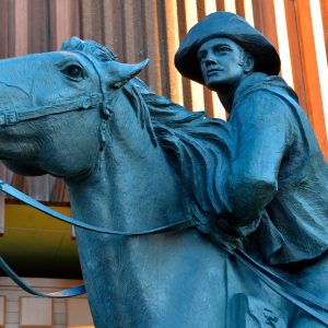 Pony Express Monument at Harrah’s Lake Tahoe in Lake Tahoe, Nevada - Encircle Photos