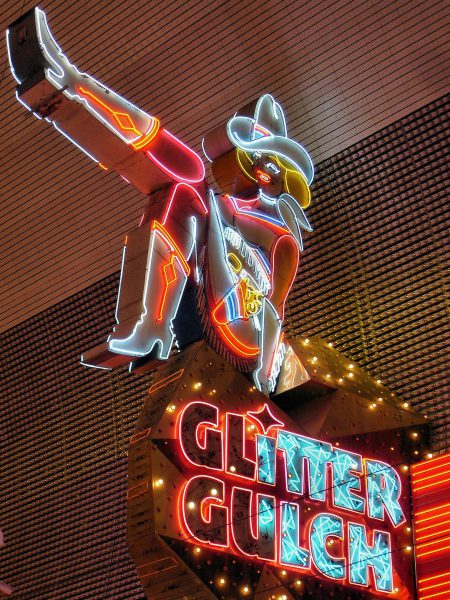 Cowgirl Neon Sign Vegas Vickie in Downtown Las Vegas, Nevada - Encircle Photos