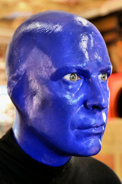 Blue Man Group Sculpture from Faces on the Strip at Las Vegas, Nevada - Encircle Photos