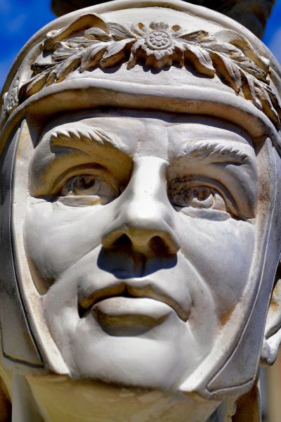 Roman Soldier Portrait Sculpture from Faces on the Strip at Las Vegas, Nevada - Encircle Photos