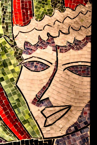 Picasso-like Woman Face Mosaic from Faces on the Strip at Las Vegas, Nevada - Encircle Photos
