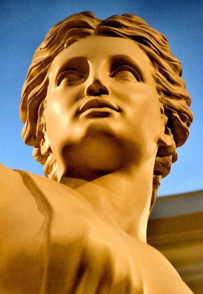 Young Roman Man Statue from Faces on the Strip at Las Vegas, Nevada - Encircle Photos
