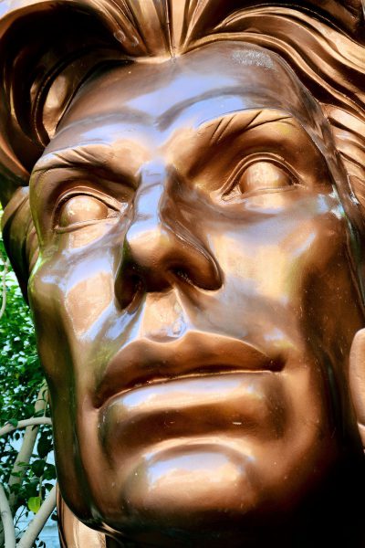 Siegfried Fischbacher Statue at Mirage Hotel from Faces on the Strip at Las Vegas, Nevada - Encircle Photos