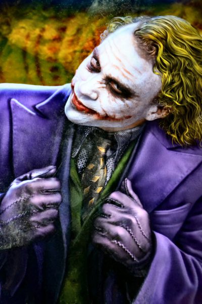 Heath Ledger as The Joker from Dark Knight from Faces on the Strip at Las Vegas, Nevada - Encircle Photos