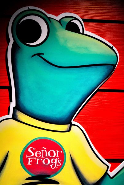 Señor Frog’s Restaurant Frog Sign from Faces on the Strip at Las Vegas, Nevada - Encircle Photos