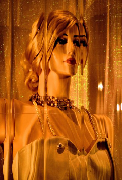 Female Mannequin with Golden Hues from Faces on the Strip at Las Vegas, Nevada - Encircle Photos