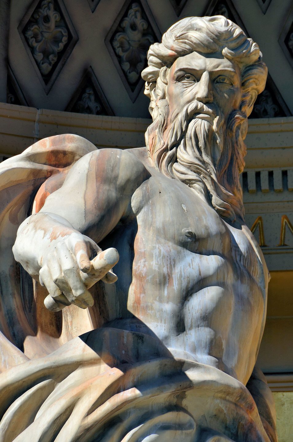 Oceanus Statue Trevi Fountain Reproduction in Las Vegas, Nevada - Encircle Photos