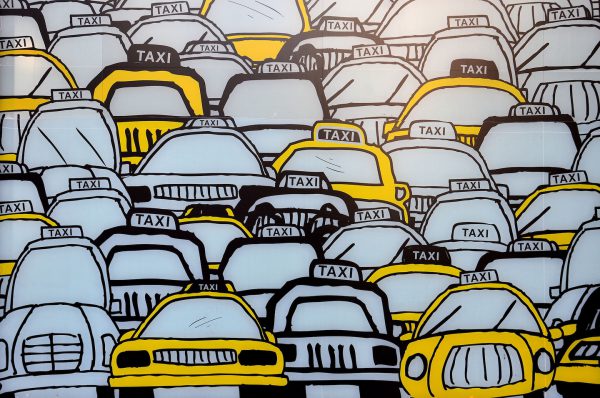 Congested Taxicab Mural in New York City, New York - Encircle Photos