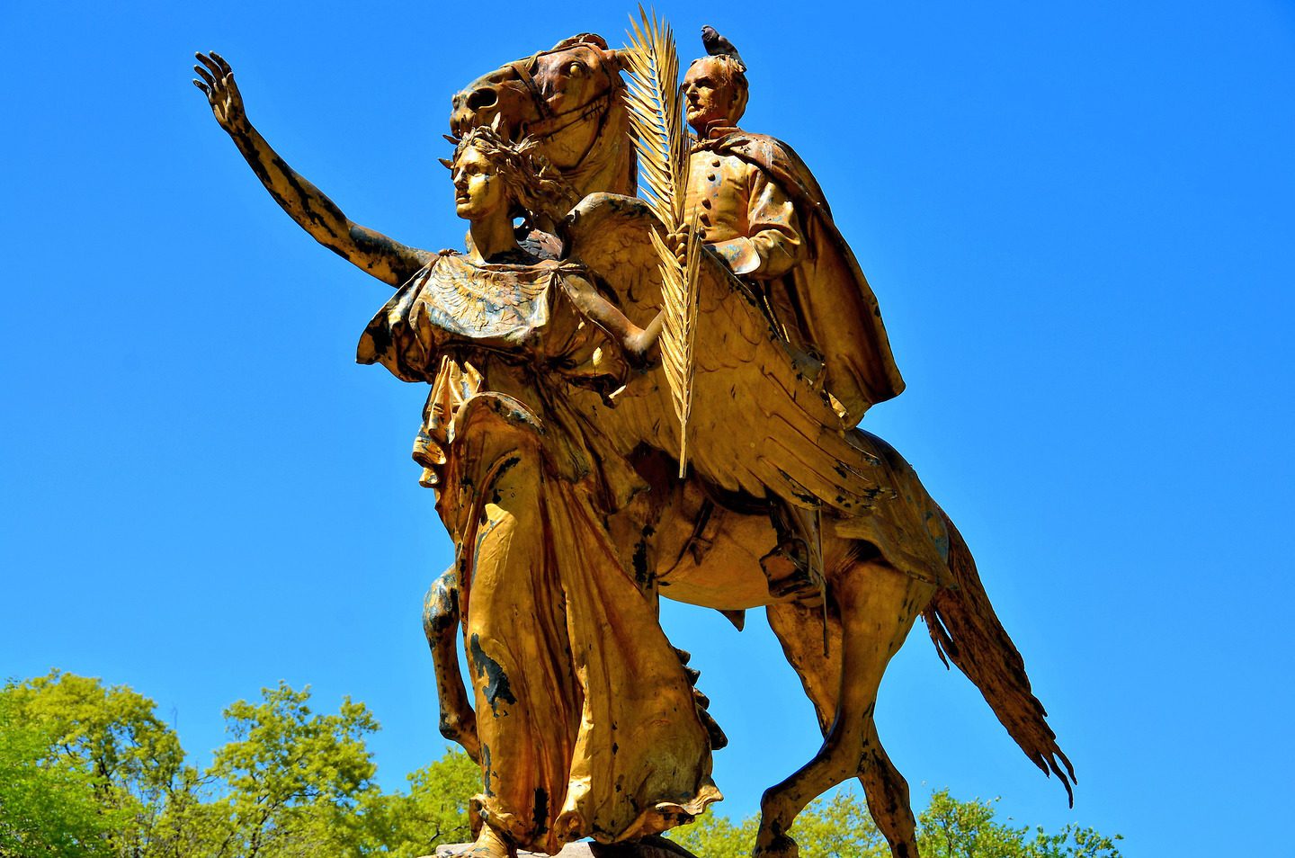 General Sherman Statue in Central Park in New York City, New York