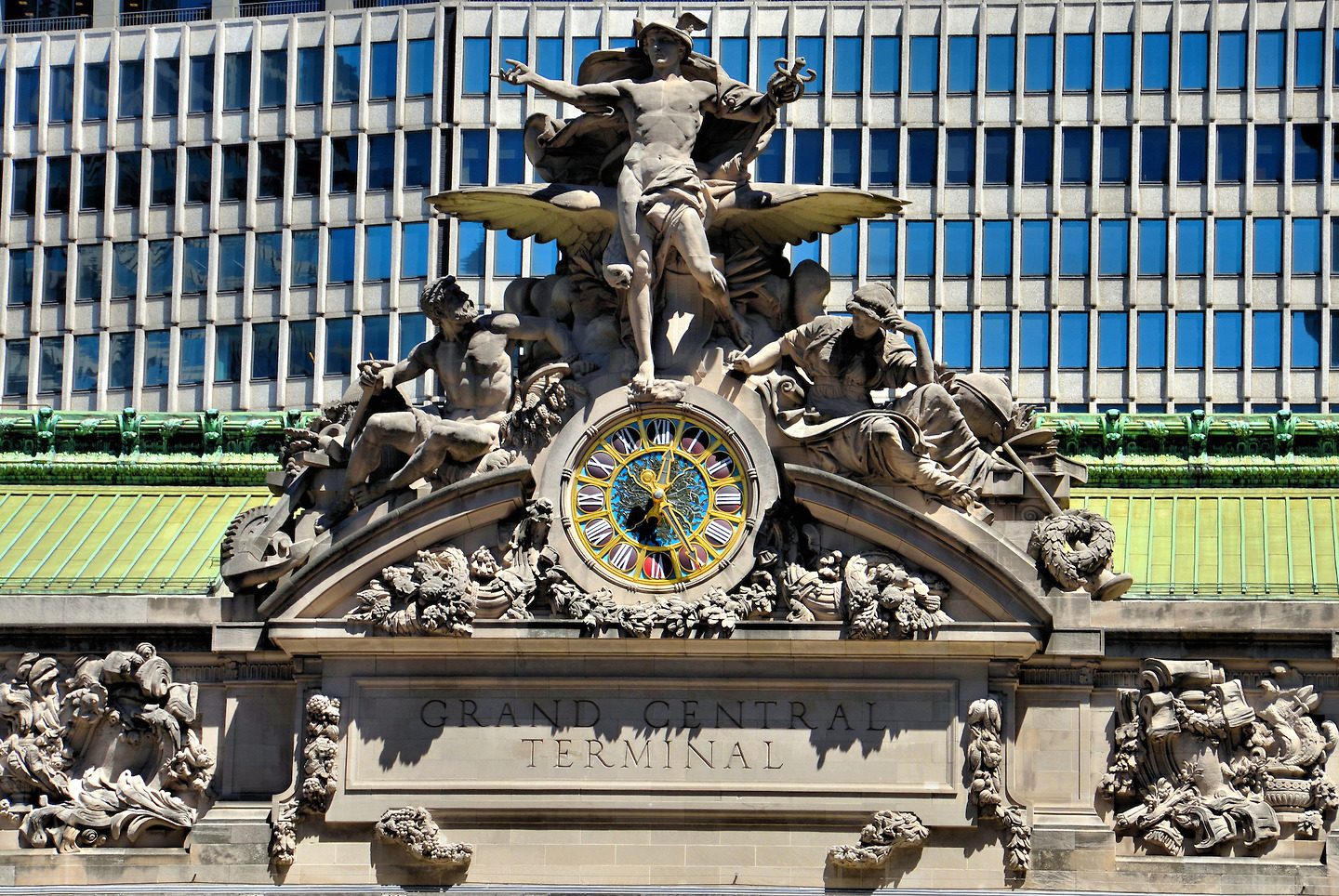 Grand Central Terminal Transportation Statues in New York City, New